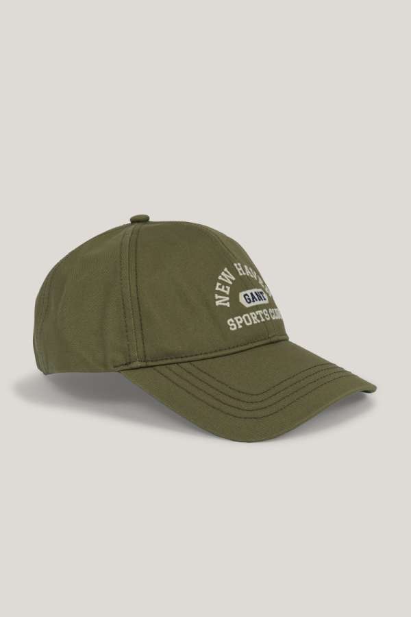 SAPKA 7-16 ÉVES GANT GRAPHIC COTTON CAP WASHED OLIVE