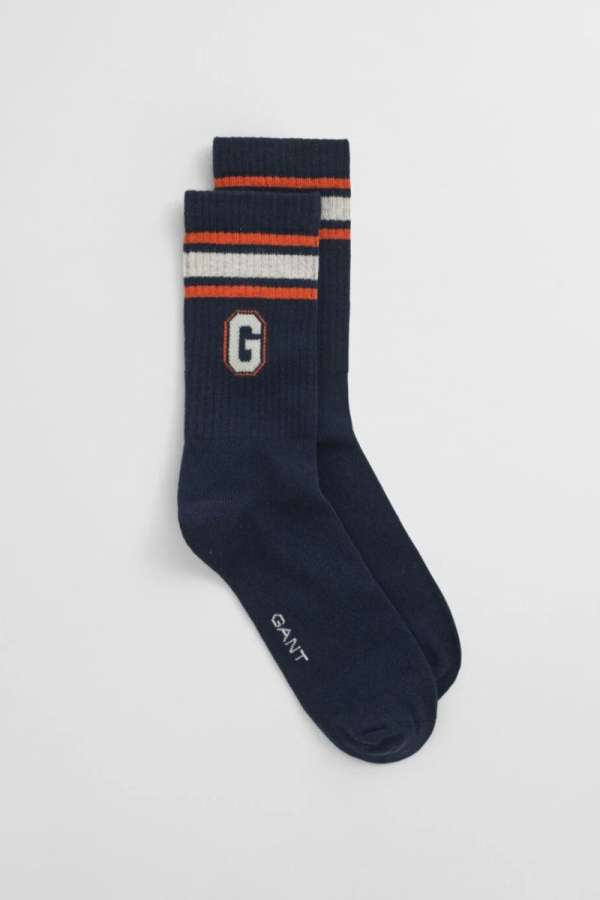 ZOKNI GANT GRAPHIC SOCKS EVENING BLUE