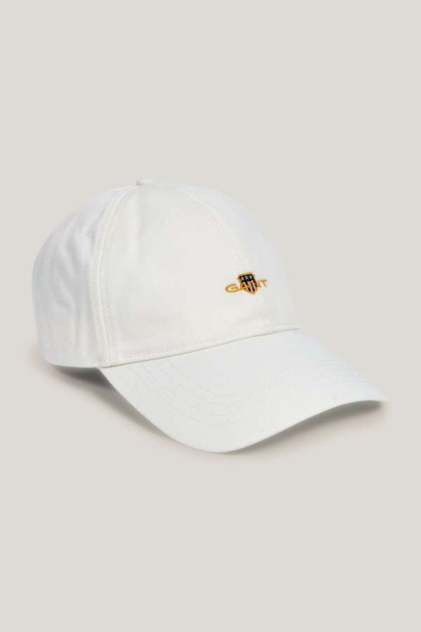 SAPKA GANT SHIELD COTTON TWILL CAP EGGSHELL