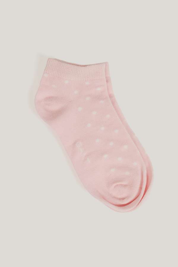 ZOKNI GANT DOT ANKLE SOCKS SALMON