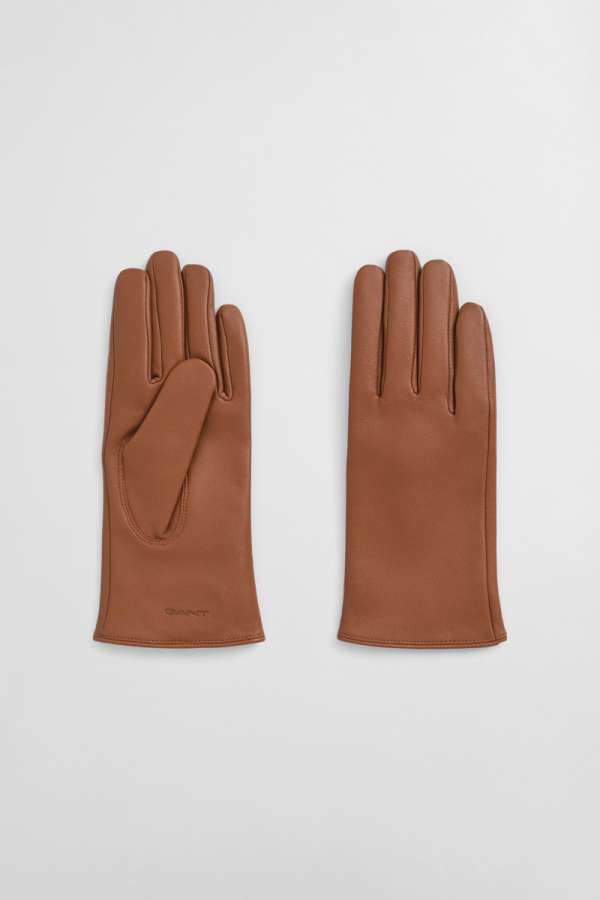 KESZTYŰ GANT CASHMERE INED EATHER GOVES COGNAC