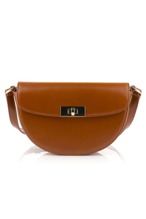 CROSSBODY GANT LEATHER SHOULDER BAG COGNAC