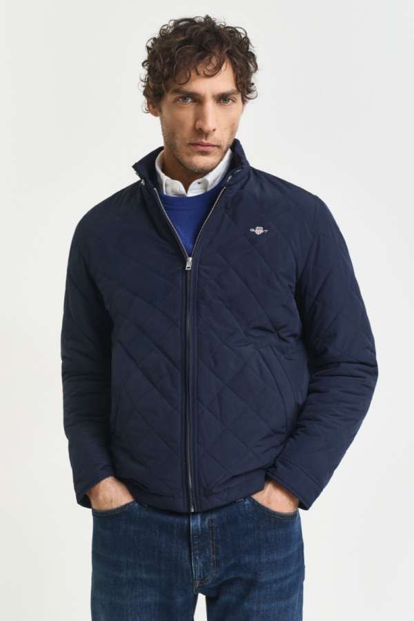 DZEKI GANT QUILTED WINDCHEATER EVENING BLUE