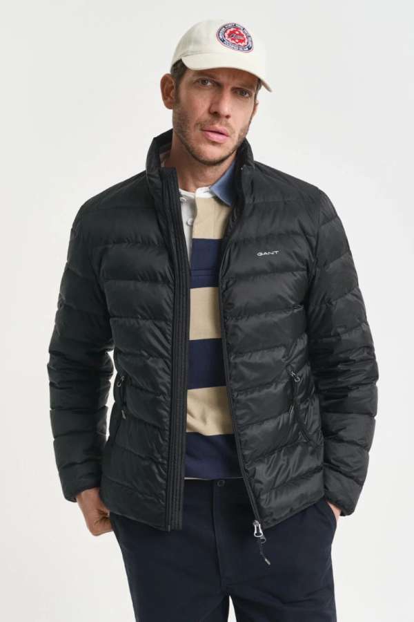 DZEKI GANT LIGHT DOWN JACKET BLACK