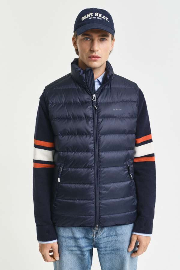 MELLÉNY GANT LIGHT DOWN VET EVENING BLUE