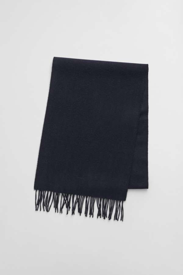 SÁL GANT UNISEX. WOOL SCARF EVENING BLUE