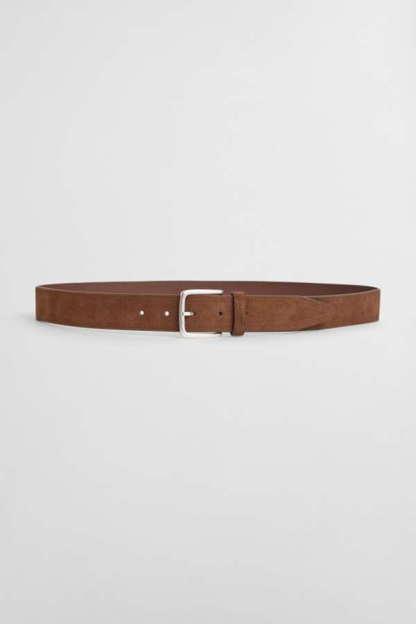 ÖV GANT CLASSIC SUEDE BELT WEATHERED BROWN
