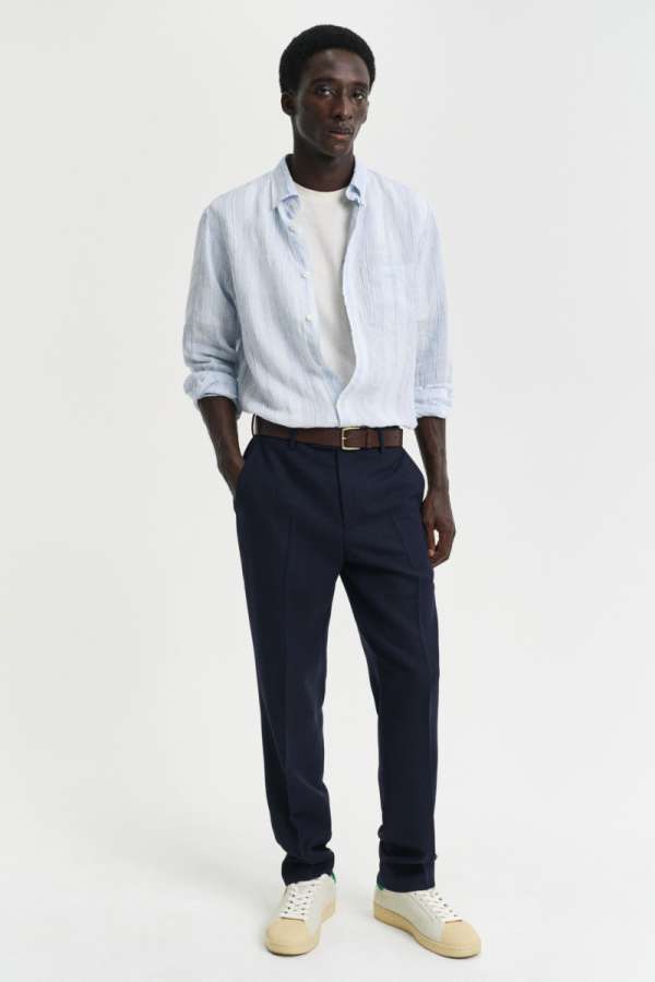 NADRÁG GANT CLUB SUIT PANTS EVENING BLUE