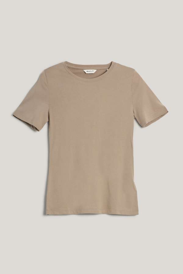 PÓLÓ GANT LIGHT COTTON SS T-SHIRT TAUPE BEIGE