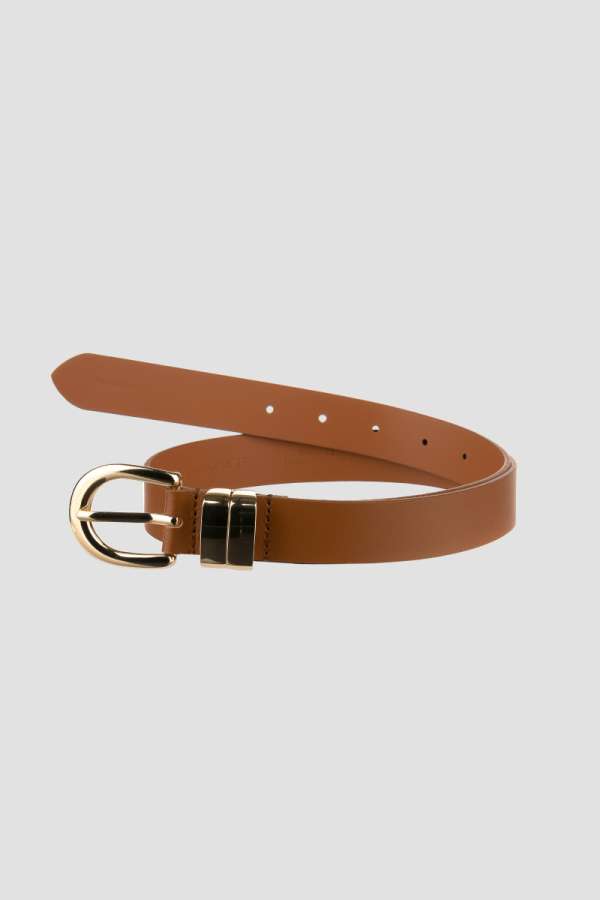 ÖV GANT CHUNKY KEEPER LEATHER BELT COGNAC