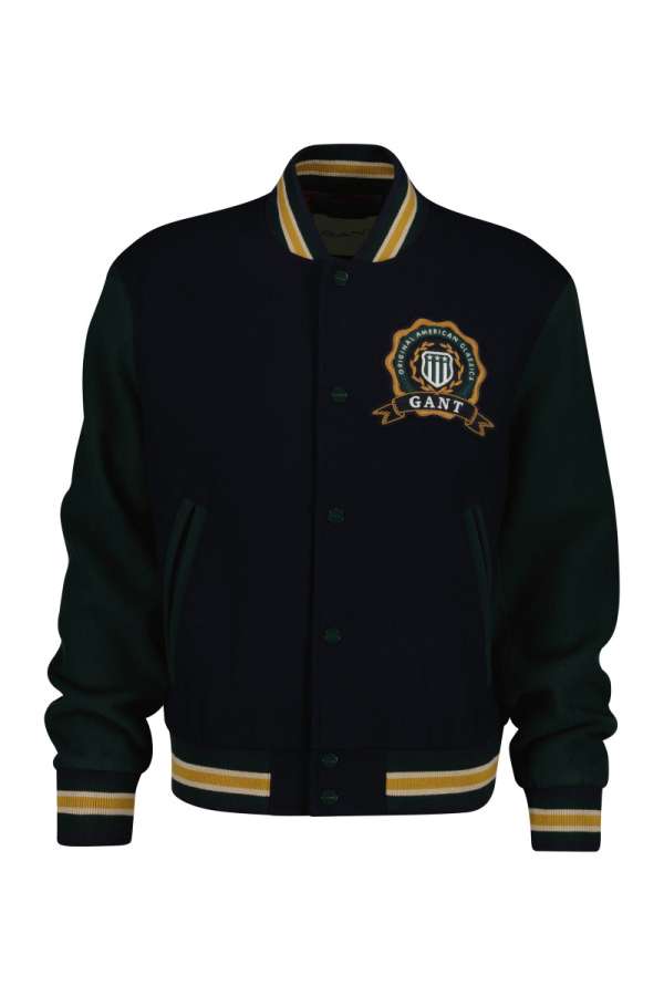 DZEKI GANT WOOL MIX VARITY JACKET EVENING BLUE