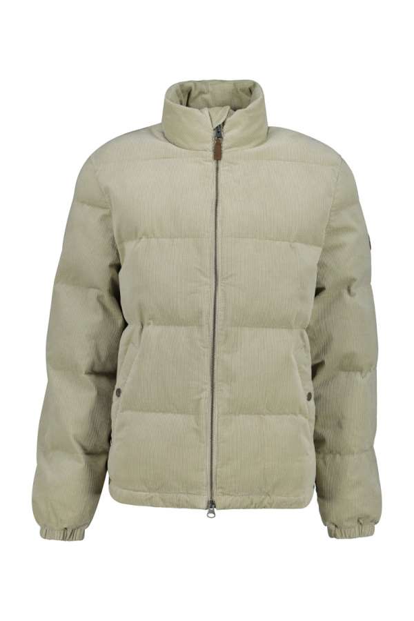 DZEKI GANT CORD PUFFER JACKET GREIGE