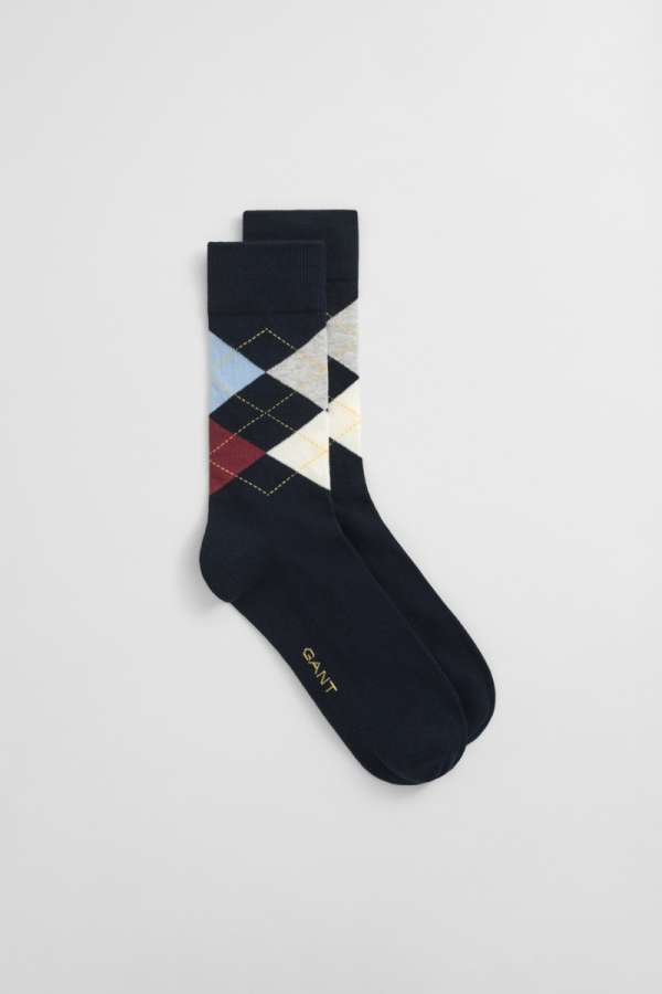 ZOKNI GANT ARGYLE SOCKS MARINE