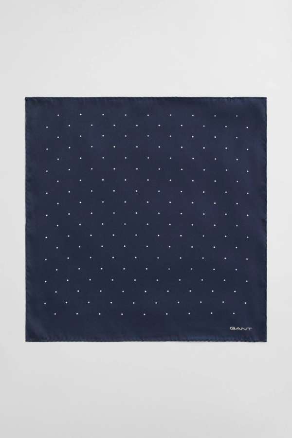 ZSEBKENDŐ GANT DOT PRINT POCKET SQUARE MARINE