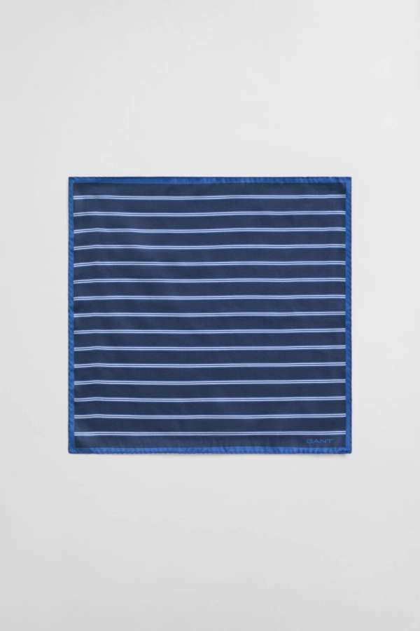 ZSEBKENDŐ GANT STRIPED POCKET SQUARE MARINE