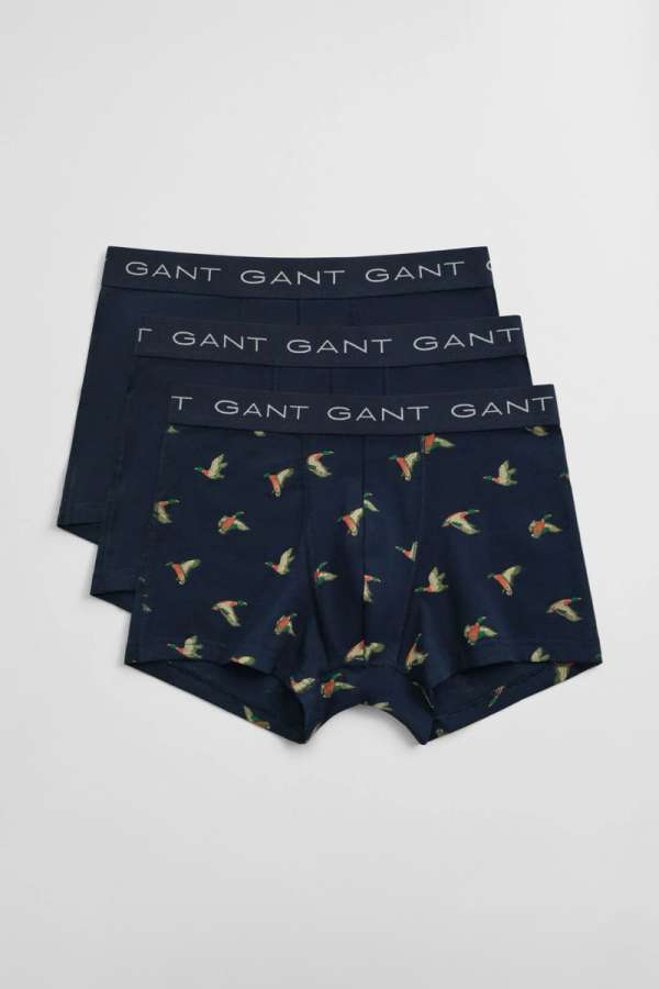 ASÓNEMŰ GANT DUCK PRINT TRUNK 3-PACK MARINE