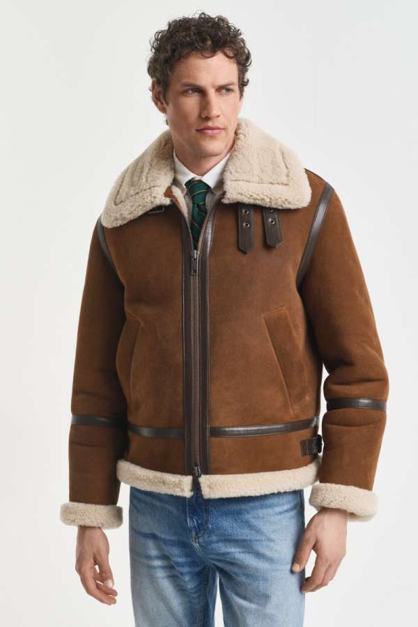 DZEKI GANT HEARLING JACKET MAHOGANY BROWN