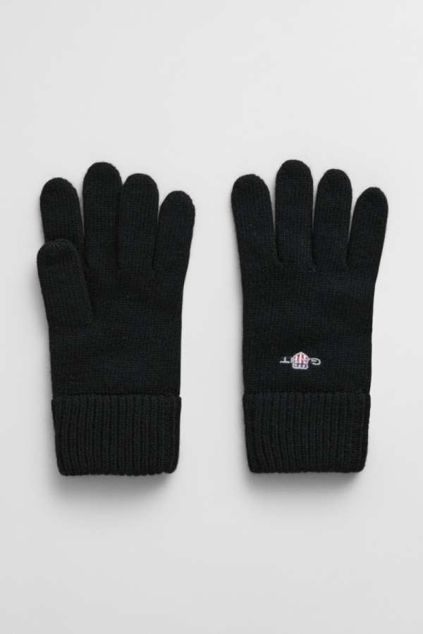 KESZTYŰ GANT SHIELD WOOL GLOVES BLACK