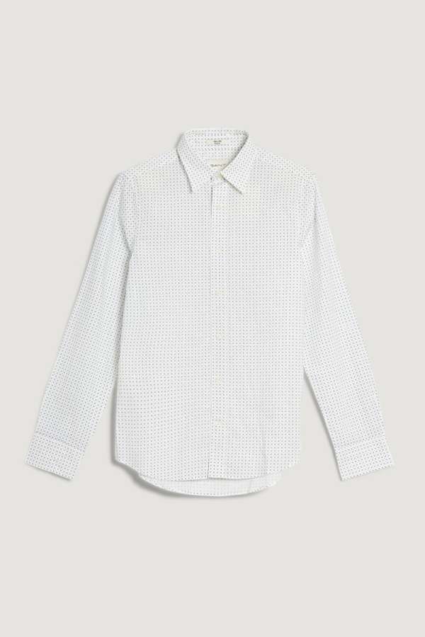ING GANT LIM MICRO PRINT HIRT EGGHELL