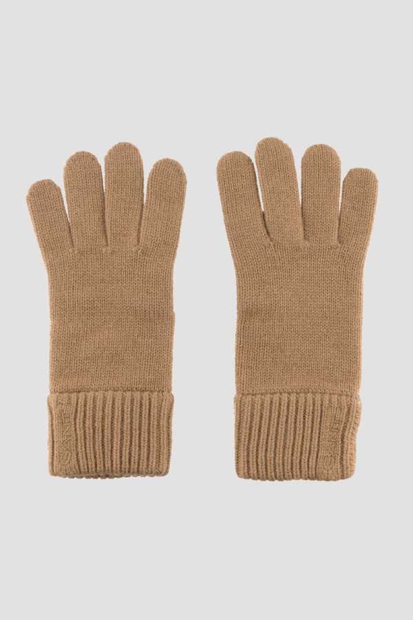 KESZTYŰ GANT WOOL KNITTED GLOVES WARM KHAKI