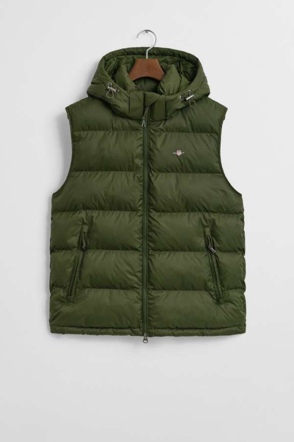ELLÉNY GANT ACTIVE CLOUD VEST COUNTRY GREEN