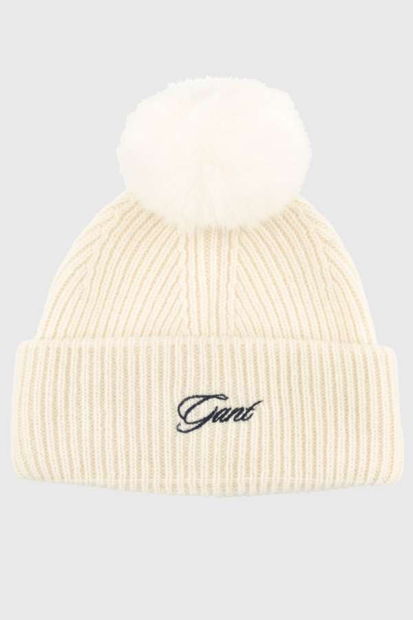 SAPKA 7-16 ÉVES GANT POM POM BEANIE CREAM