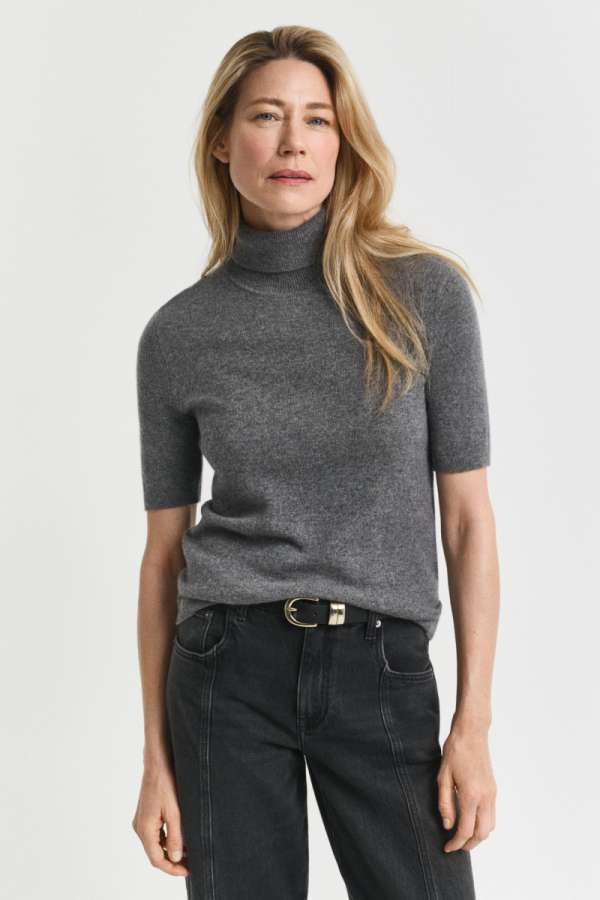 GARBÓ GANT CASHMERE SS TURTLENECK CHARCOAL MELANGE