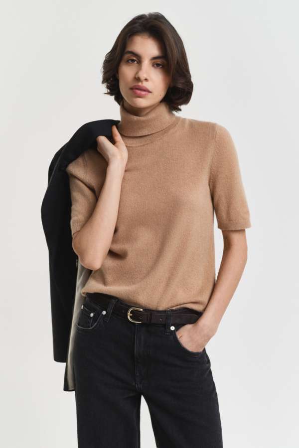 GARBÓ GANT CASHMERE SS TURTLENECK WARM KHAKI