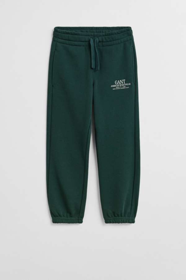 TRÉNINGNADRÁG GANT GRAPHIC SWEATPANTS TARTAN GREEN