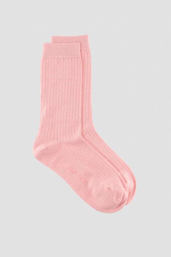ZOKNI GANT MERINO WOOL RIB SOCKS SUMMER ROSE