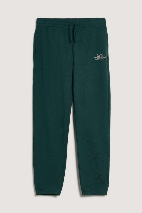 TRÉNINGNADRÁG GANT GRAPHIC SWEATPANTS TARTAN GREEN