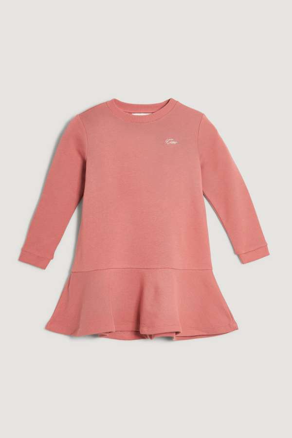 RUHA GANT SCRIPT JERSEY DRESS FADED BRICK