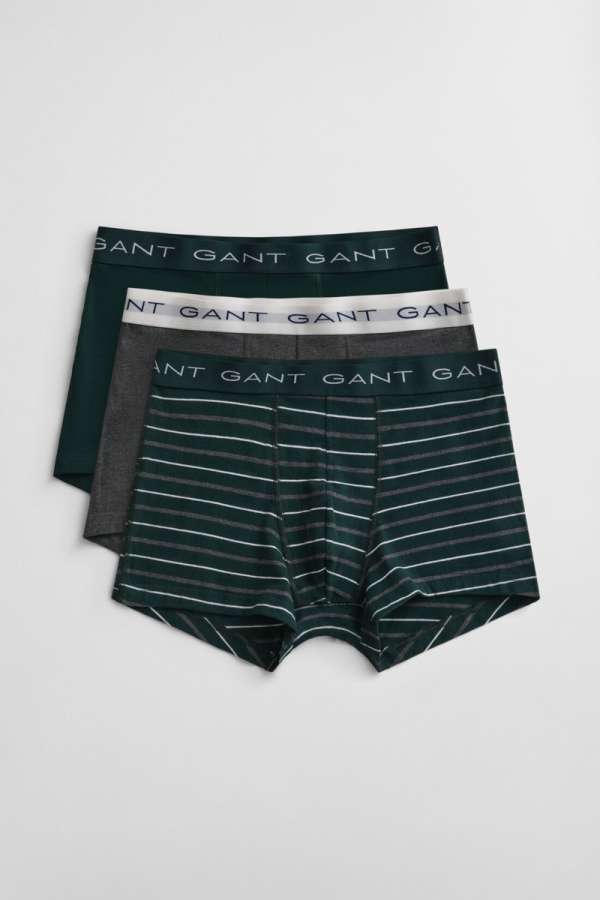 ALÓNEMŰ GANT TRIPED TRUNK 3-PACK GIFT BOX TARTAN GREEN