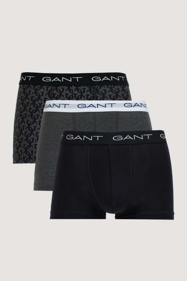 ALÓNEMŰ GANT MONOGRAM PRINT TRUNK 3-PACK GB BLACK