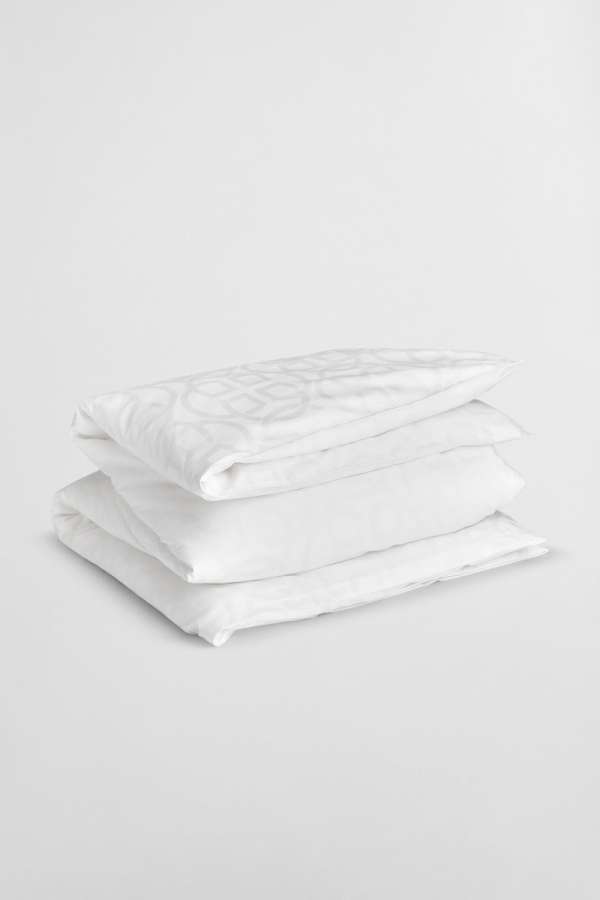 ÁGYNEMŰHUZAT GANT JACQUARD MONOGRAM SINGLE DUVET  WHITE