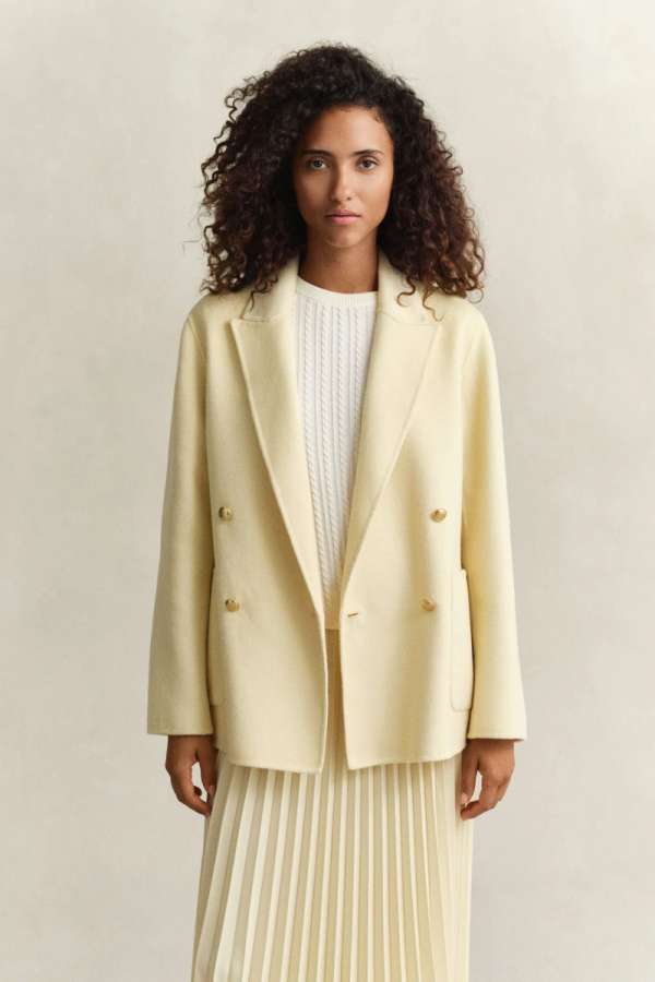 ZAKÓ GANT HANDSTITCHED CLUB BLAZER VANILLA YELLOW