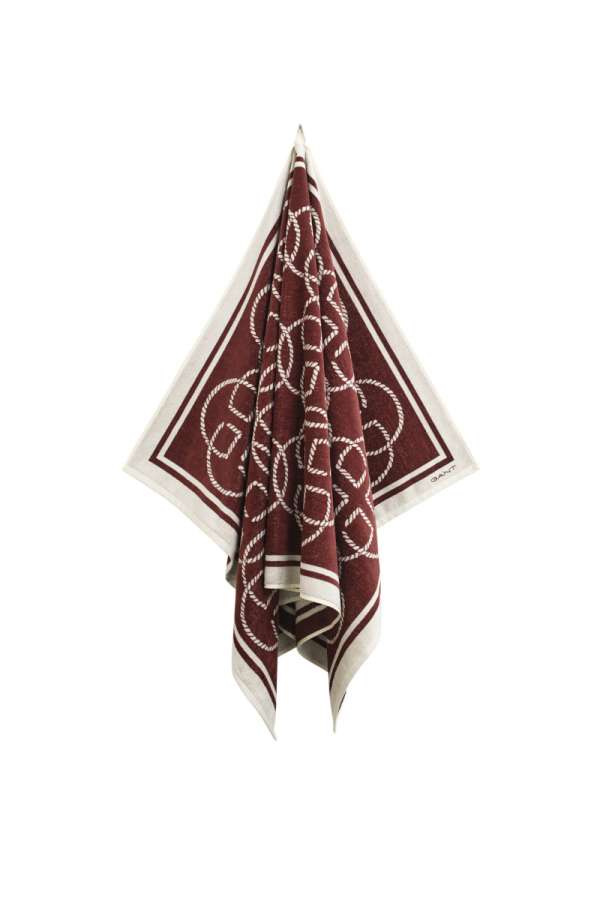 TÖRÜLKÖZŐ GANT MONOGRAM PRINT BEACH TOWEL 100X180 FRESH SOIL