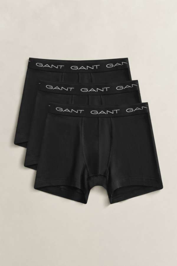 ALSÓNEŰ GANT BOXER BRIEF 3-PACK BLACK