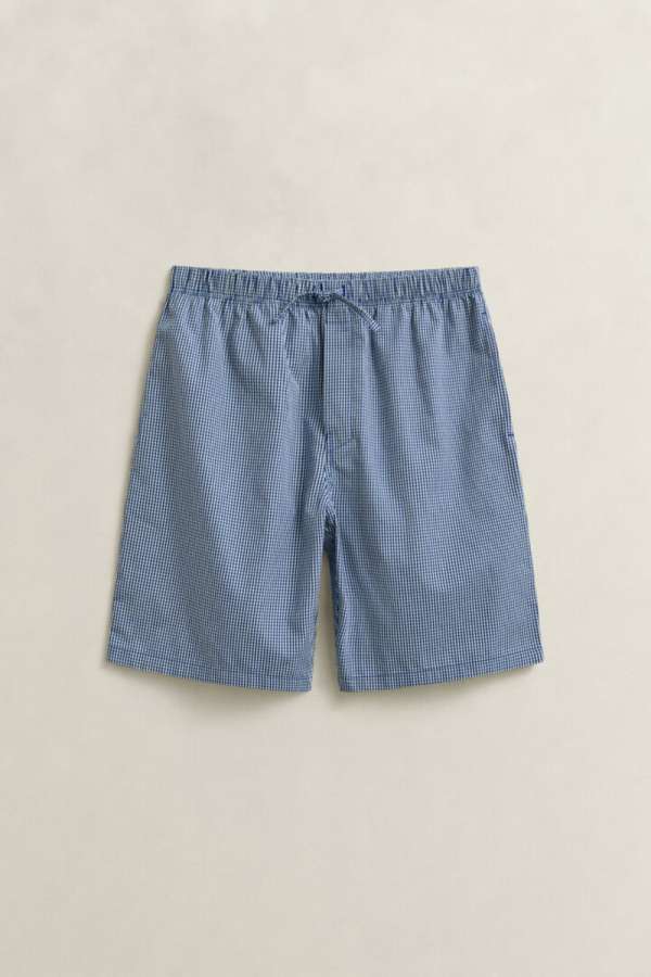 ALÓNEMŰ GANT MINI GINGHAM POPLIN PAJAMA HORT COLLEGE BLUE