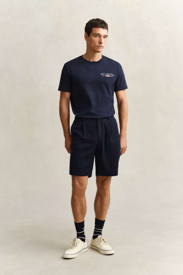 RÖVIDNADRÁG GANT REG LYOCELL SHORTS EVENING BLUE