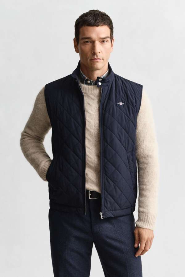 MELLÉNY GANT QUILTED WINDCHEATER VET EVENING BLUE