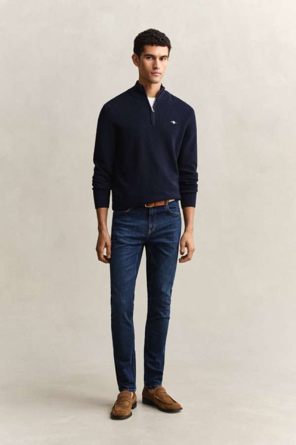 FARMER GANT EXTRA SLIM ACTIVE RECOVER JEANS MID BLUE WORN IN