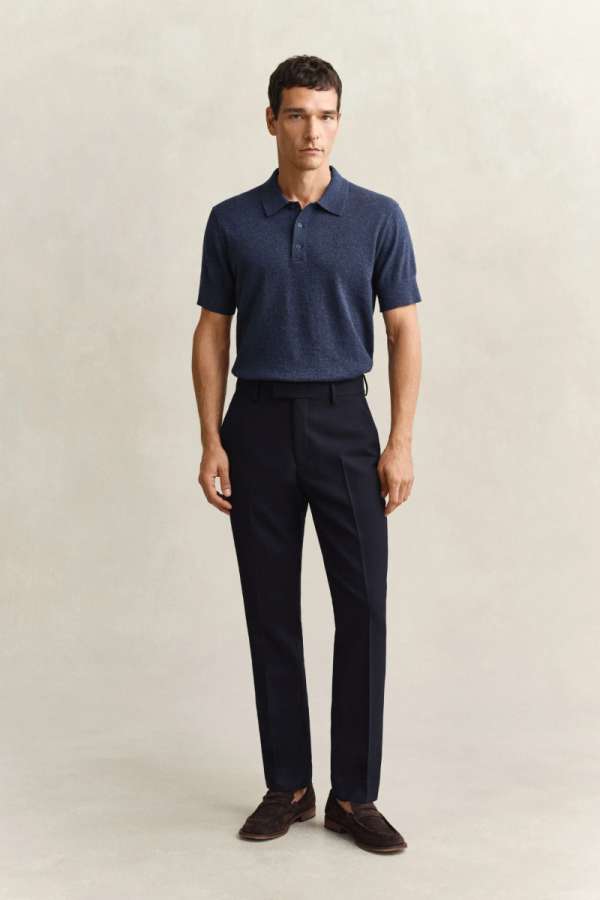 NADRÁG GANT CLUB SUIT PANTS EVENING BLUE