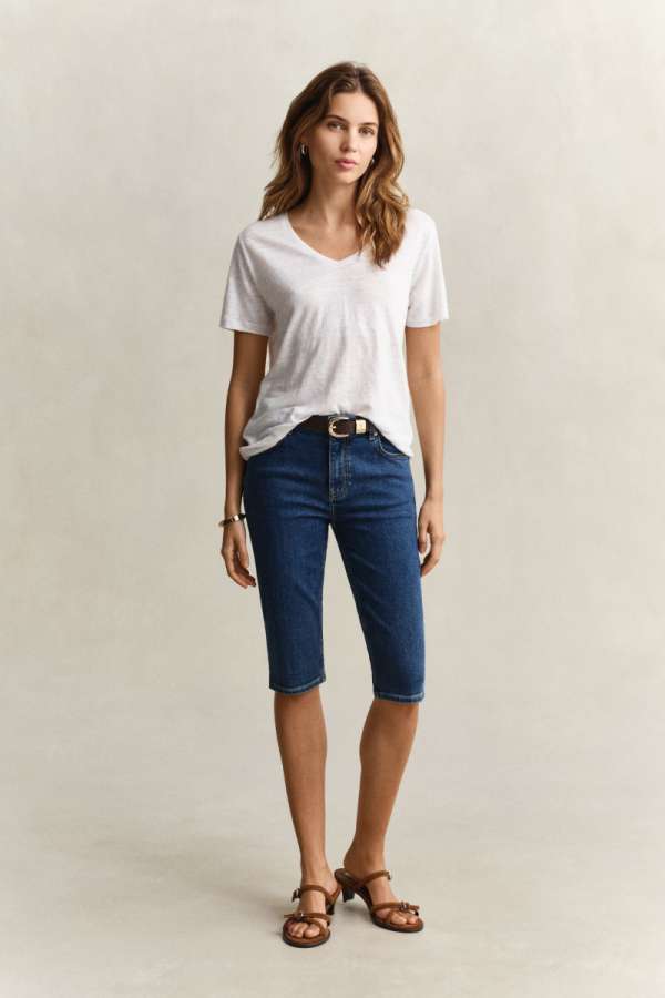 FARMER GANT DENIM CAPRI MID BLUE