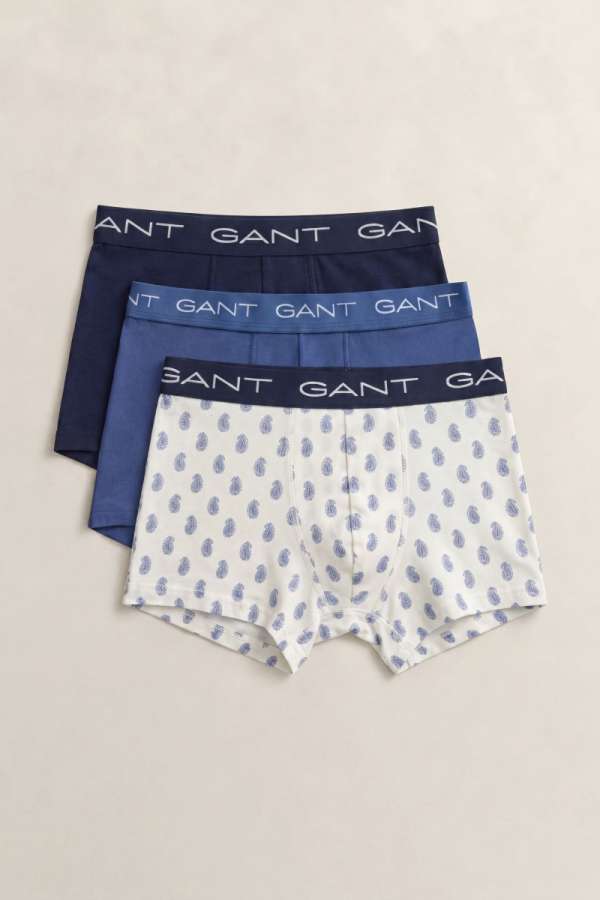 ALÓNEMŰ GANT PAILEY PRINT TRUNK 3-PACK WHITE