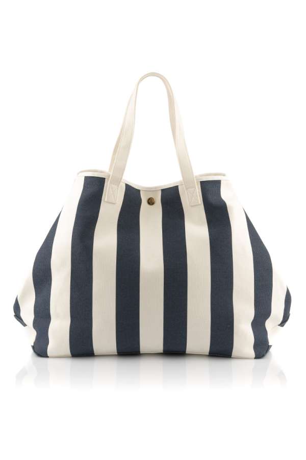 TÁSKA GANT AOP CANVAS BEACH BAG NAVY