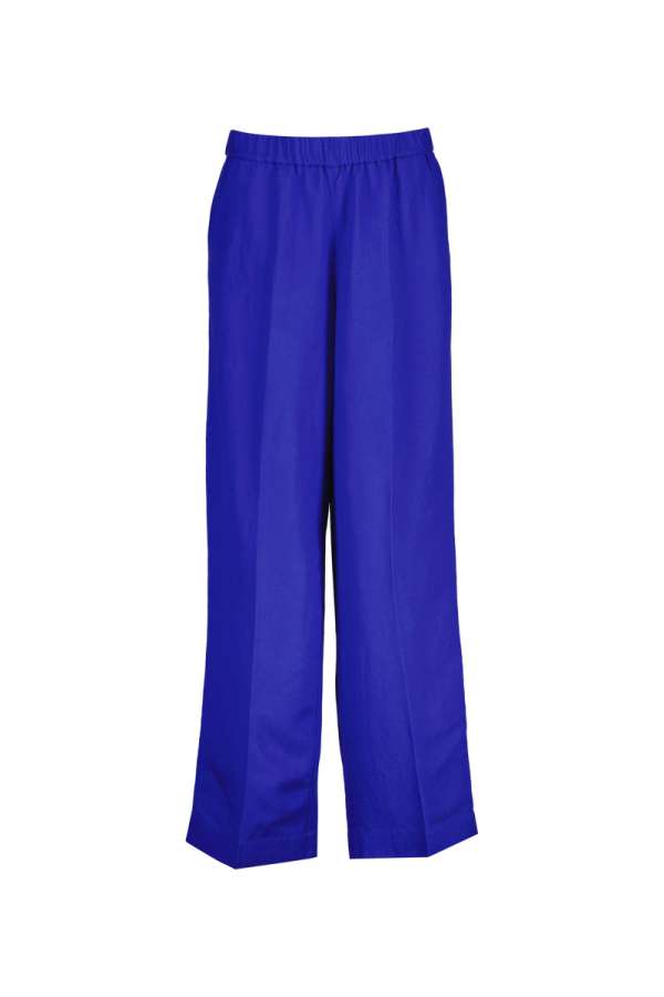NADRÁG GANT LINEN BLEND PULL ON PANTS ROYAL BLUE