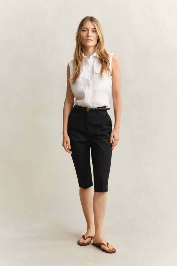 NADRÁG GANT CAPRI PANTS BLACK