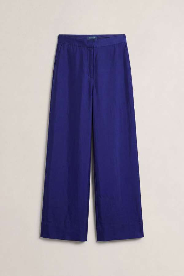 NADRÁG GANT FLUID HABOTAI SILK PANTS RICH NAVY