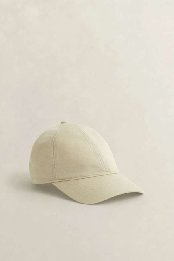 SAPKA GANT LINEN BLEND CAP OAT BEIGE